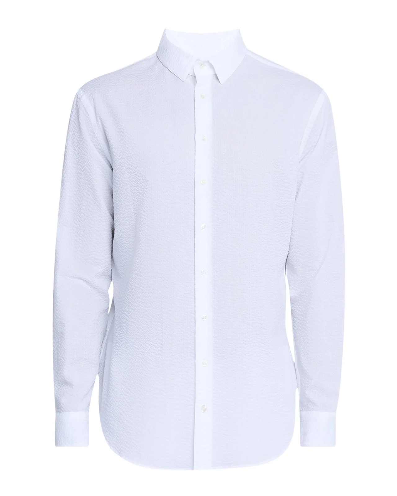 Men's Solid Seersucker Sport Shirt Men's Solid Seersucker Sport Shirt
