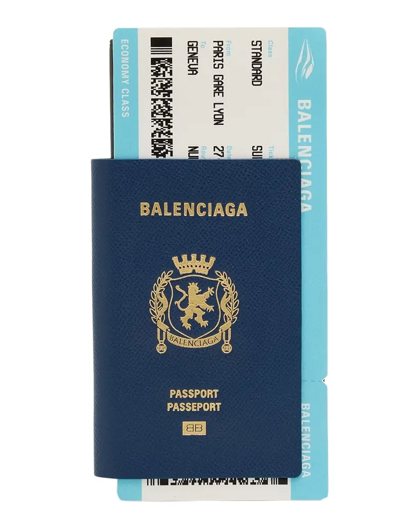 Balenciaga Men's Passport Long Wallet with One Ticket in Passport | Image 1 Balenciaga Men's Passport Long Wallet with One Ticket in Passport | Image 1