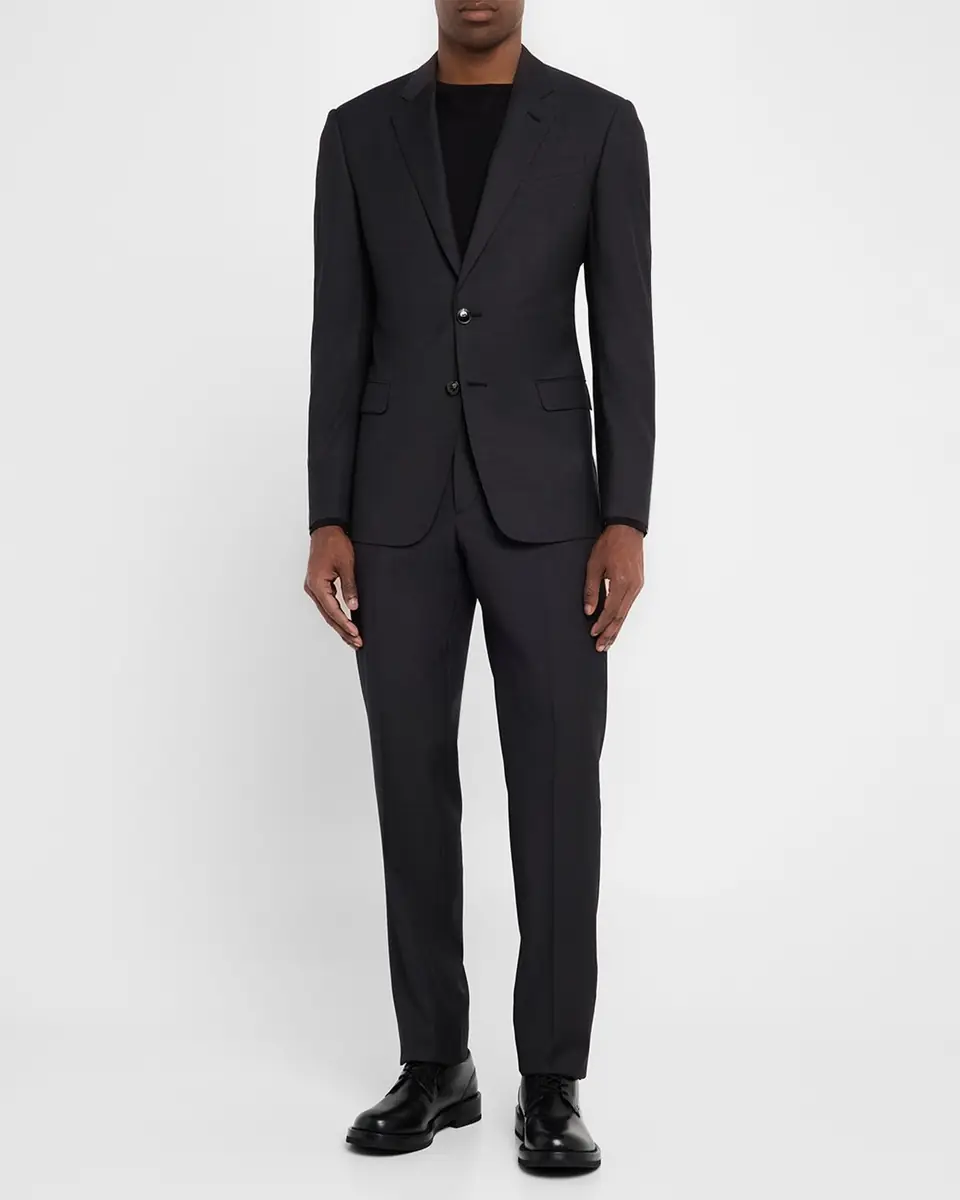 Giorgio Armani Men's Pinpoint Twill Suit | Thumbnail 2 Giorgio Armani Men's Pinpoint Twill Suit | Thumbnail 2