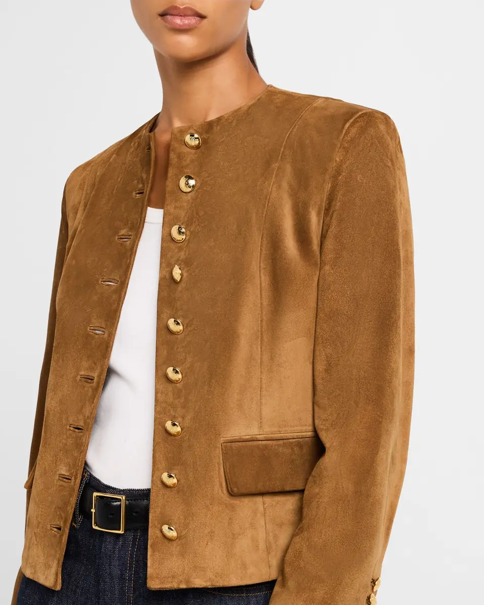 Nili Lotan Nanon Short Suede Jacket | Thumbnail 5
