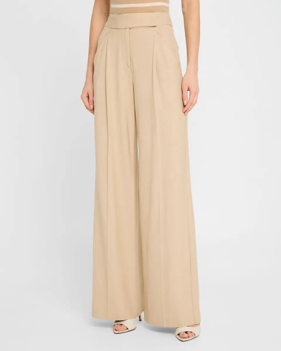 Veronica Beard Marbeau Wide-Leg Pants | Thumbnail 4 Veronica Beard Marbeau Wide-Leg Pants | Thumbnail 4
