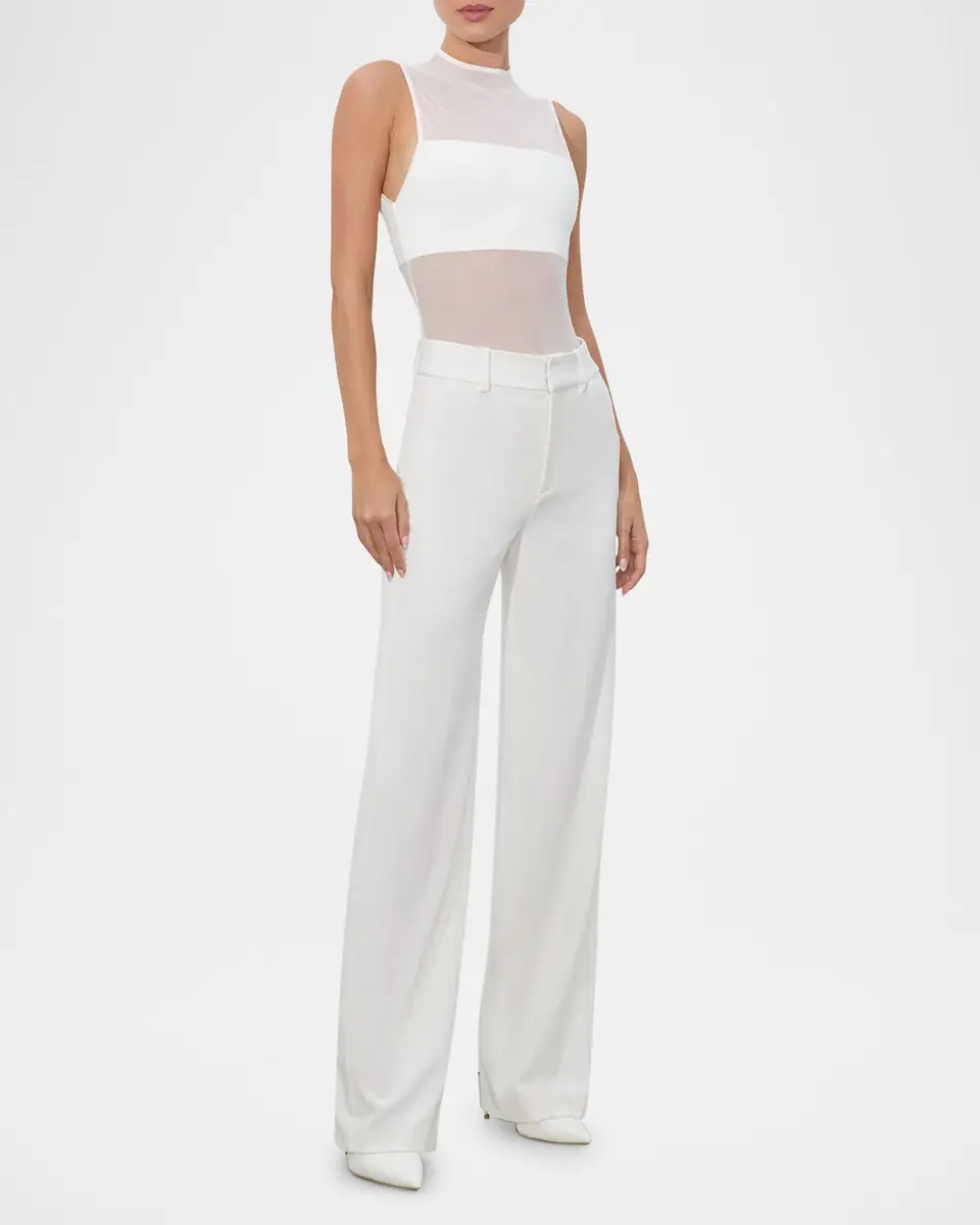 Alice + Olivia Alexander Twill Sateen Trousers | Thumbnail 6 Alice + Olivia Alexander Twill Sateen Trousers | Thumbnail 6