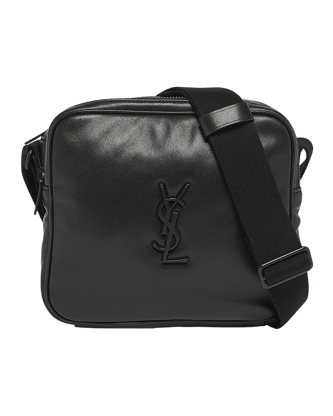 Men's Niki YSL Cube Camera Bag in Leather Men's Niki YSL Cube Camera Bag in Leather