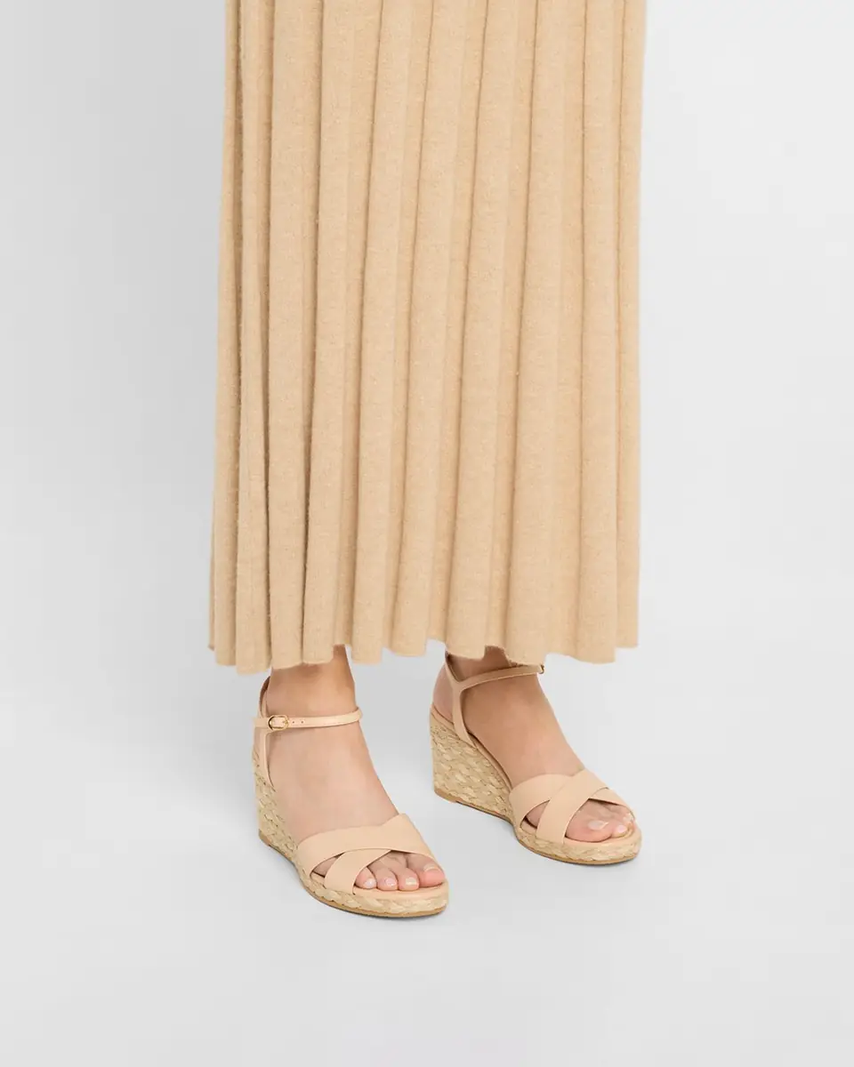 Stuart Weitzman Dayna Leather Crisscross Espadrille Sandals | Thumbnail 2 Stuart Weitzman Dayna Leather Crisscross Espadrille Sandals | Thumbnail 2