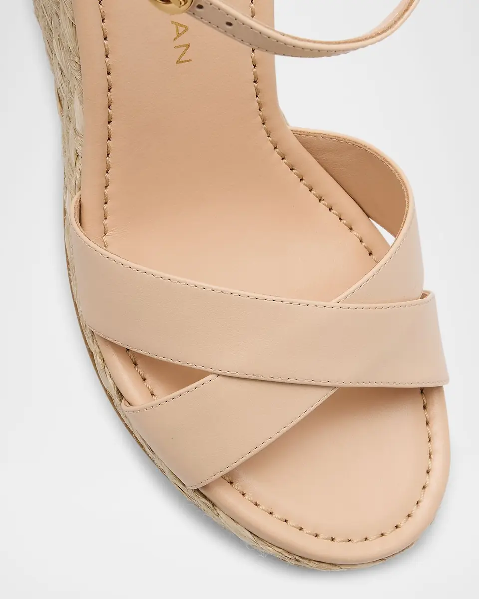Stuart Weitzman Dayna Leather Crisscross Espadrille Sandals | Thumbnail 5 Stuart Weitzman Dayna Leather Crisscross Espadrille Sandals | Thumbnail 5