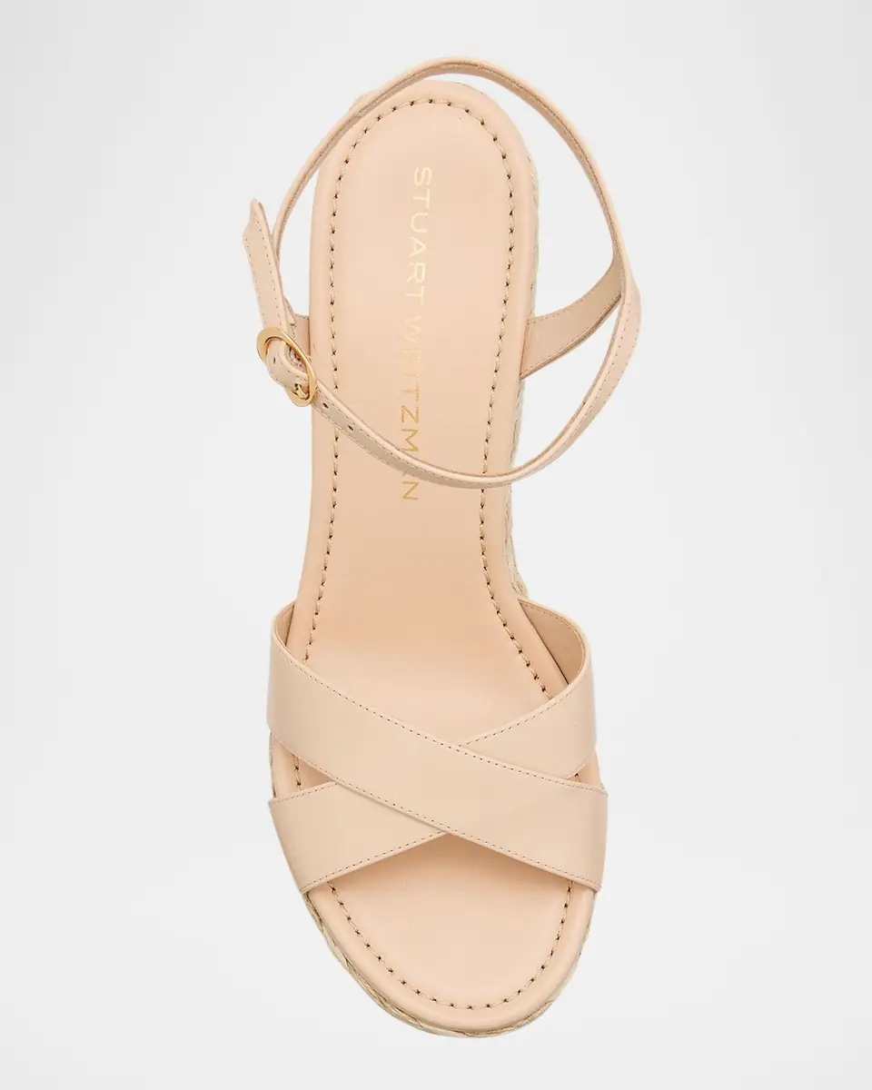 Stuart Weitzman Dayna Leather Crisscross Espadrille Sandals | Thumbnail 6 Stuart Weitzman Dayna Leather Crisscross Espadrille Sandals | Thumbnail 6