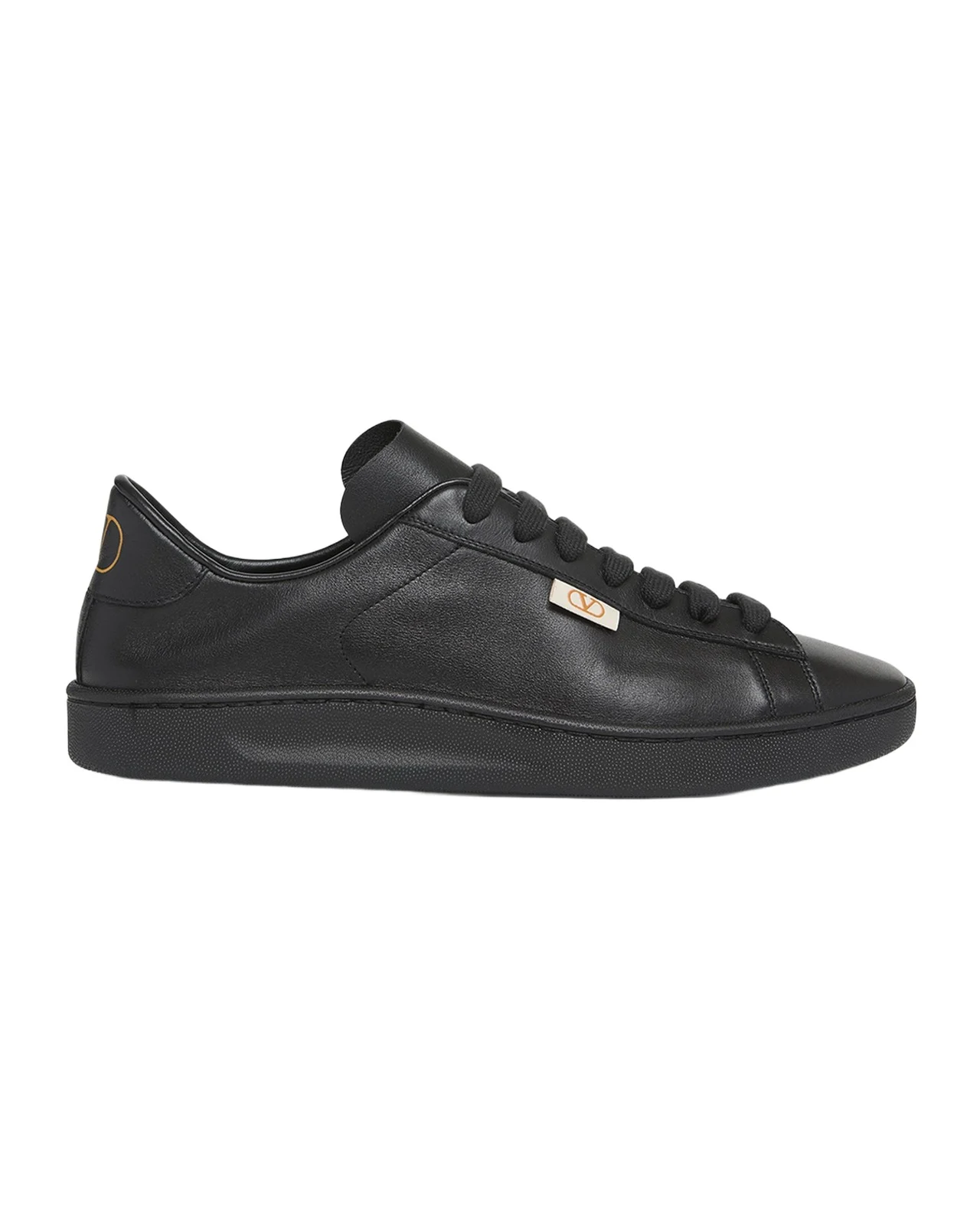 Valentino Garavani Men's Royco V Logo Calfskin Low-Top Sneakers