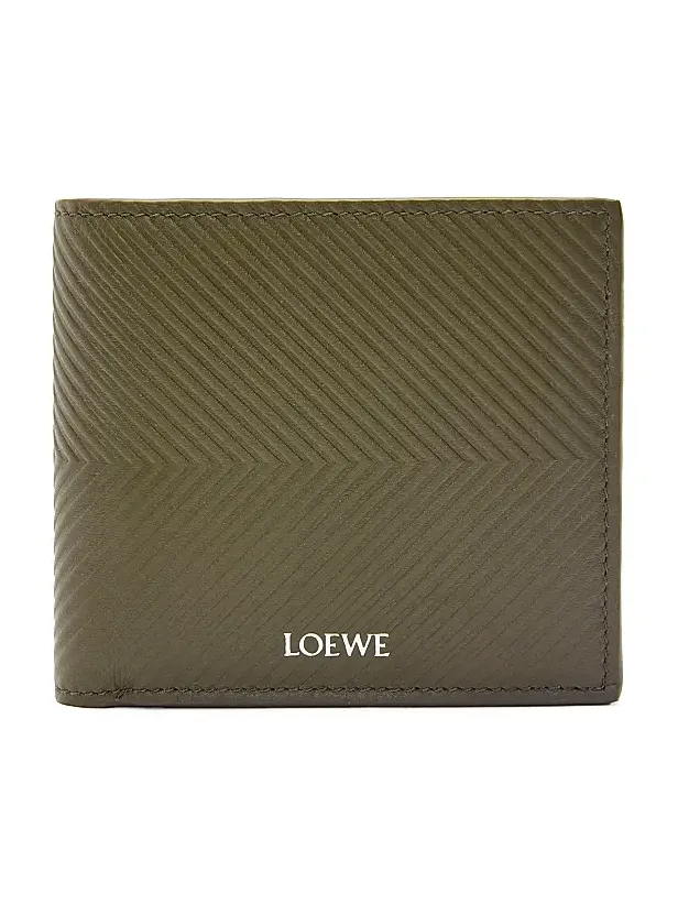 Men's Chevron Leather Bifold Wallet Men's Chevron Leather Bifold Wallet