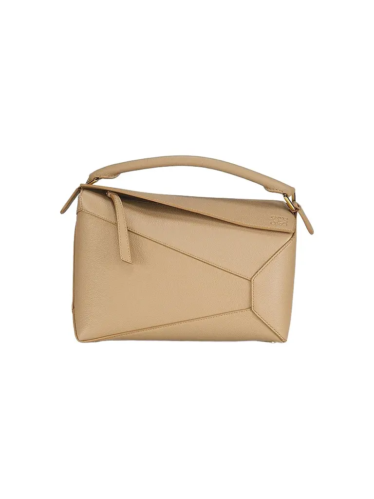 LOEWE Women's Puzzle Edge Grained Leather Bag - Sand | Image 1 LOEWE Women's Puzzle Edge Grained Leather Bag - Sand | Image 1