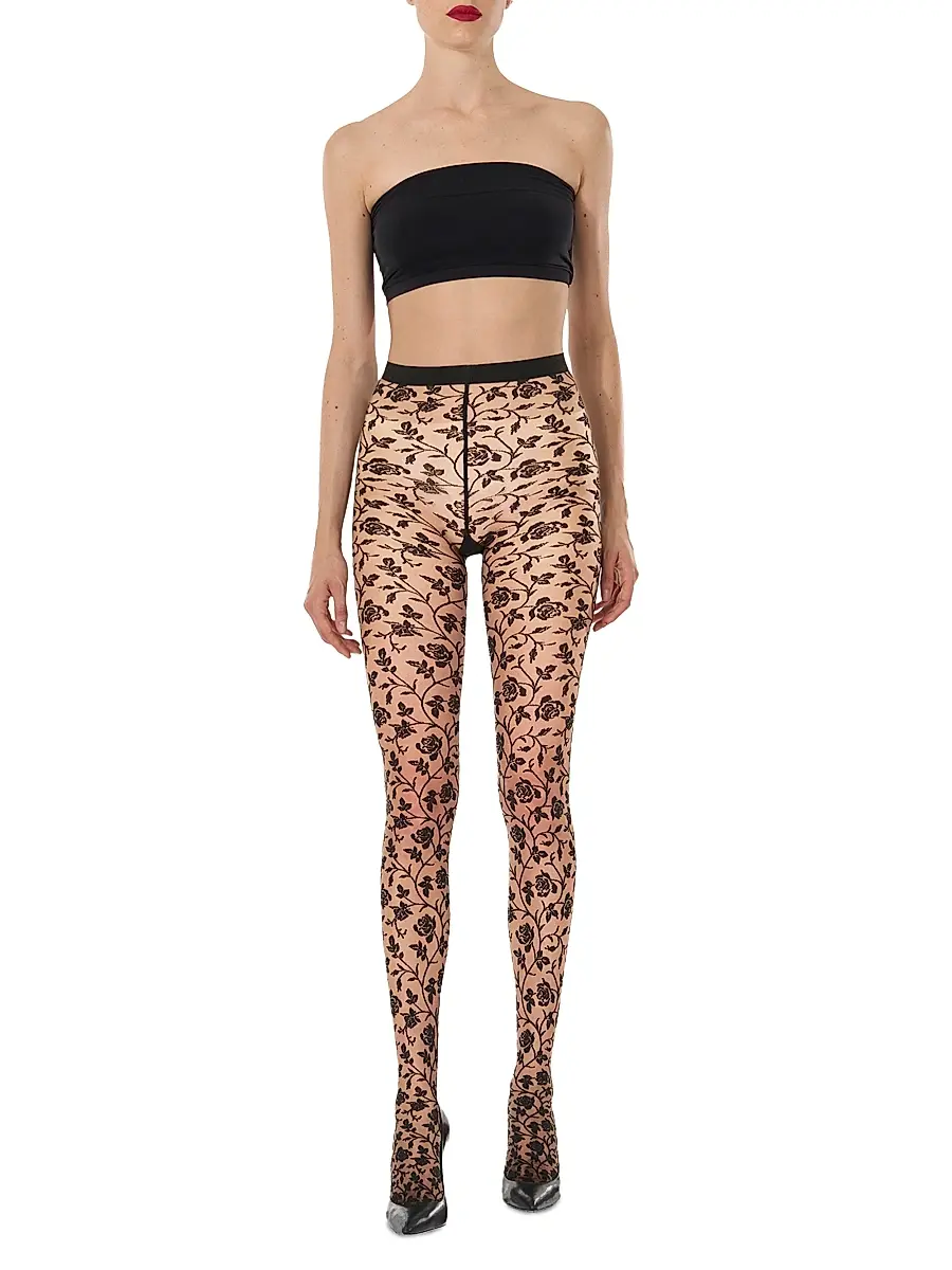Wolford Women's Rose Tights | Thumbnail 2 Wolford Women's Rose Tights | Thumbnail 2