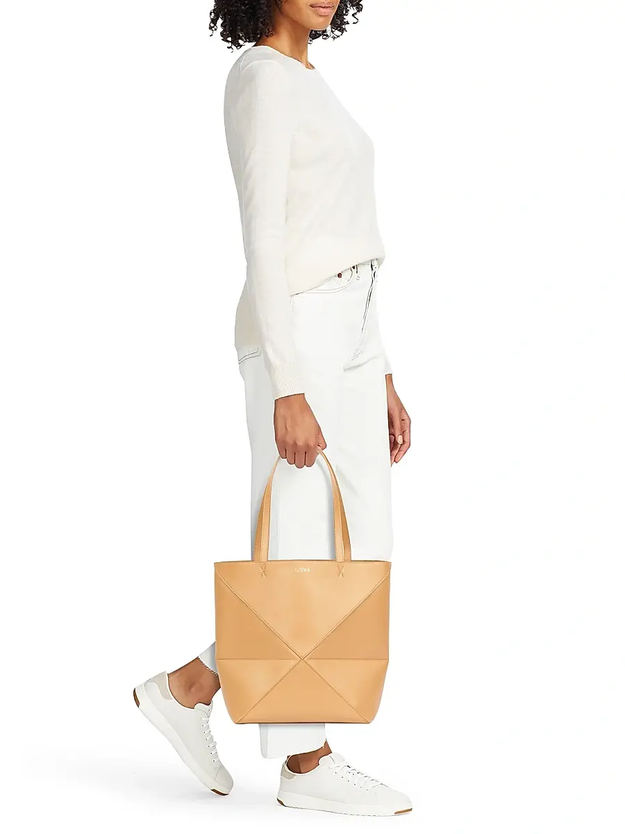 Loewe Women's Puzzle Fold Medium Leather Tote Bag | Thumbnail 2 Loewe Women's Puzzle Fold Medium Leather Tote Bag | Thumbnail 2