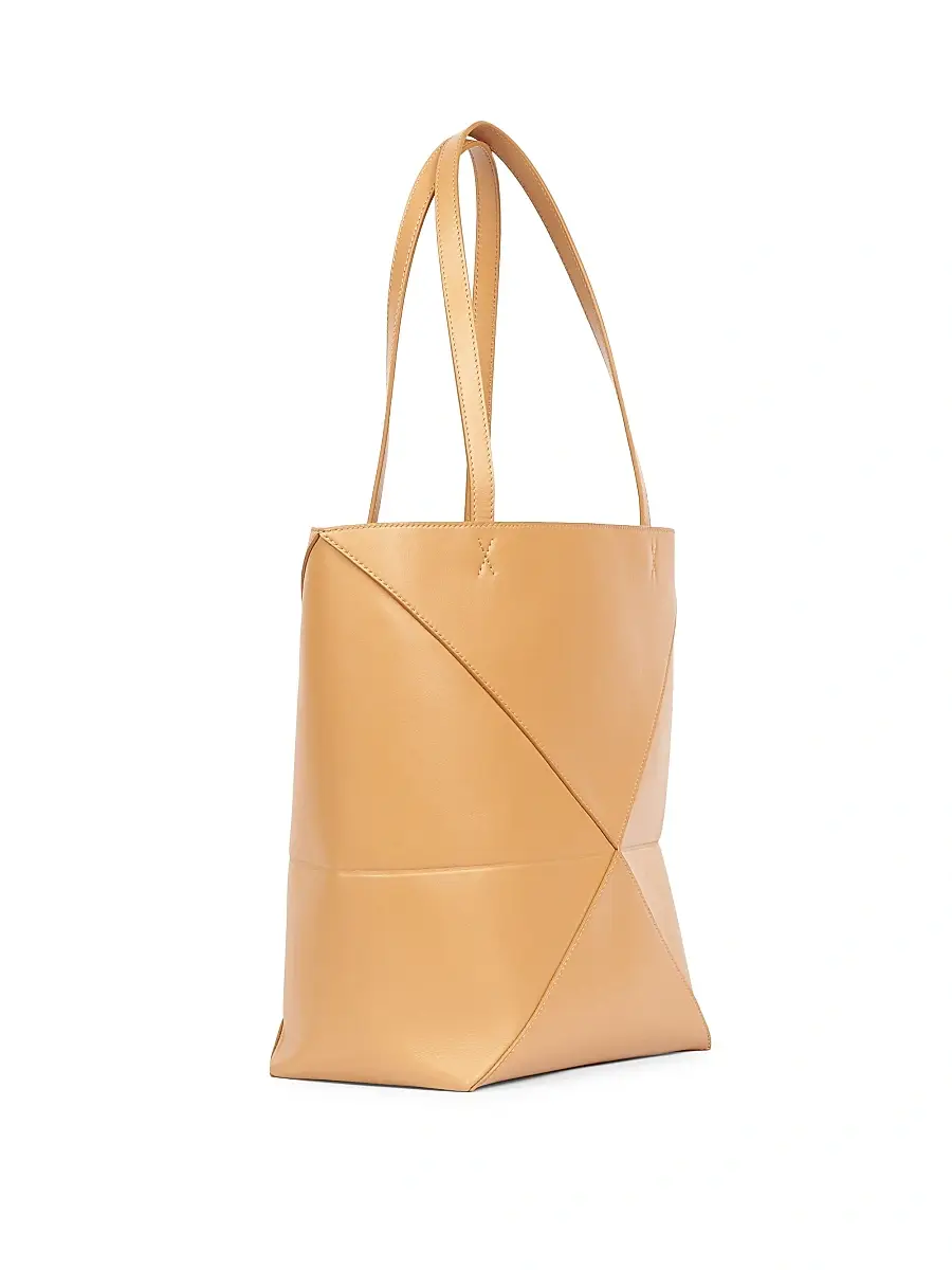 Loewe Women's Puzzle Fold Medium Leather Tote Bag | Thumbnail 4 Loewe Women's Puzzle Fold Medium Leather Tote Bag | Thumbnail 4