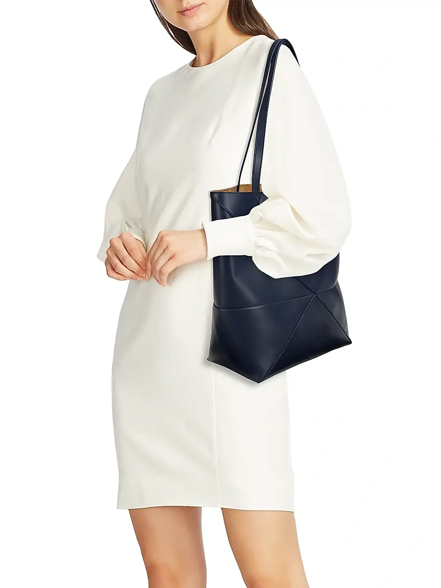 Loewe Women's Puzzle Fold Medium Leather Tote Bag | Thumbnail 2 Loewe Women's Puzzle Fold Medium Leather Tote Bag | Thumbnail 2