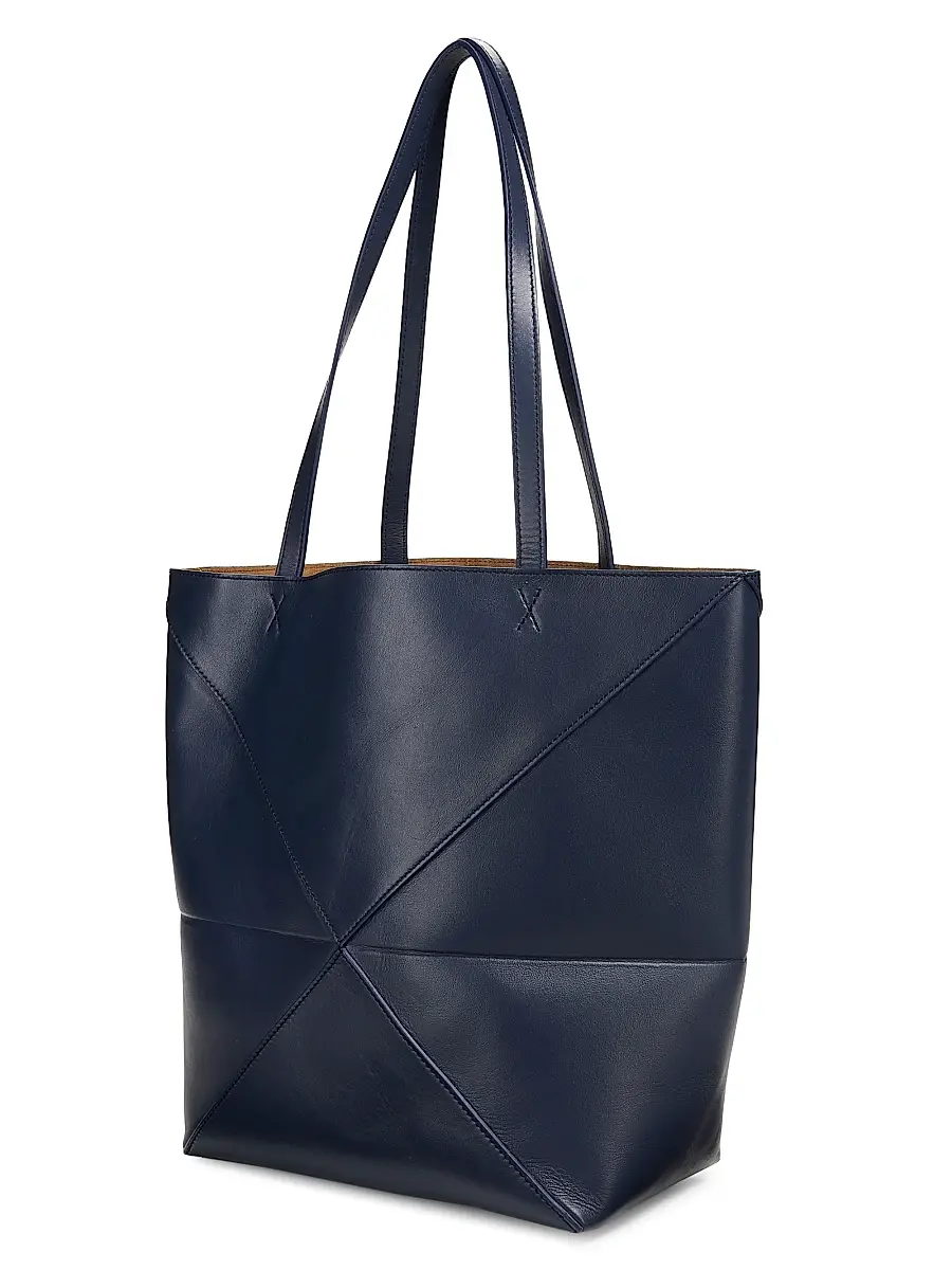 Loewe Women's Puzzle Fold Medium Leather Tote Bag | Thumbnail 3 Loewe Women's Puzzle Fold Medium Leather Tote Bag | Thumbnail 3