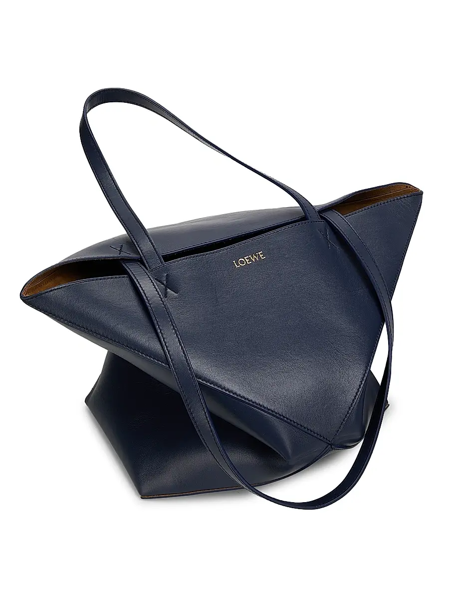 Loewe Women's Puzzle Fold Medium Leather Tote Bag | Thumbnail 6 Loewe Women's Puzzle Fold Medium Leather Tote Bag | Thumbnail 6