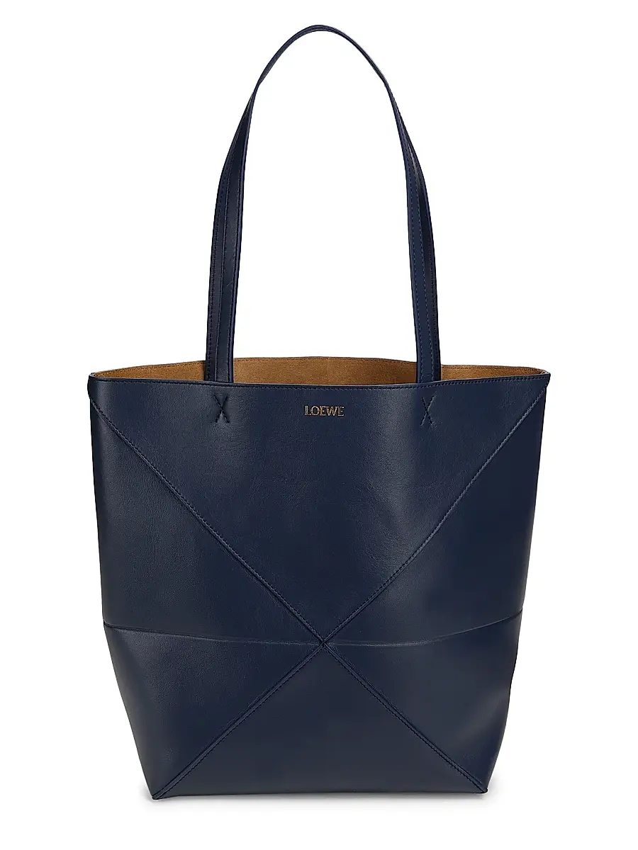Loewe Women's Puzzle Fold Medium Leather Tote Bag