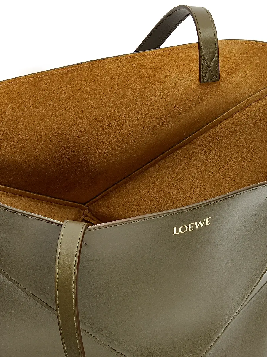 Loewe Women's Puzzle Fold Medium Leather Tote Bag | Thumbnail 2 Loewe Women's Puzzle Fold Medium Leather Tote Bag | Thumbnail 2