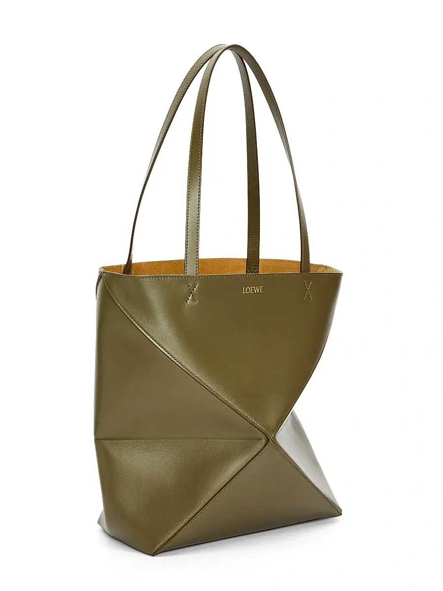 Loewe Women's Puzzle Fold Medium Leather Tote Bag | Thumbnail 4 Loewe Women's Puzzle Fold Medium Leather Tote Bag | Thumbnail 4