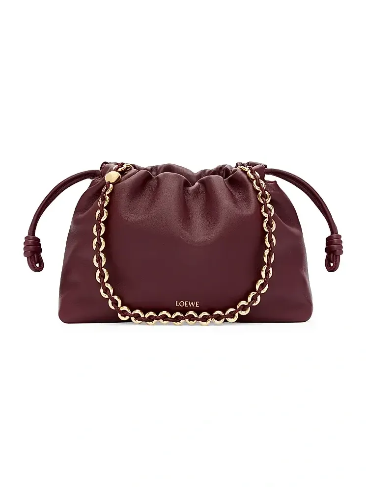 Women's Flamenco Medium Chain Leather Shoulder Bag Women's Flamenco Medium Chain Leather Shoulder Bag