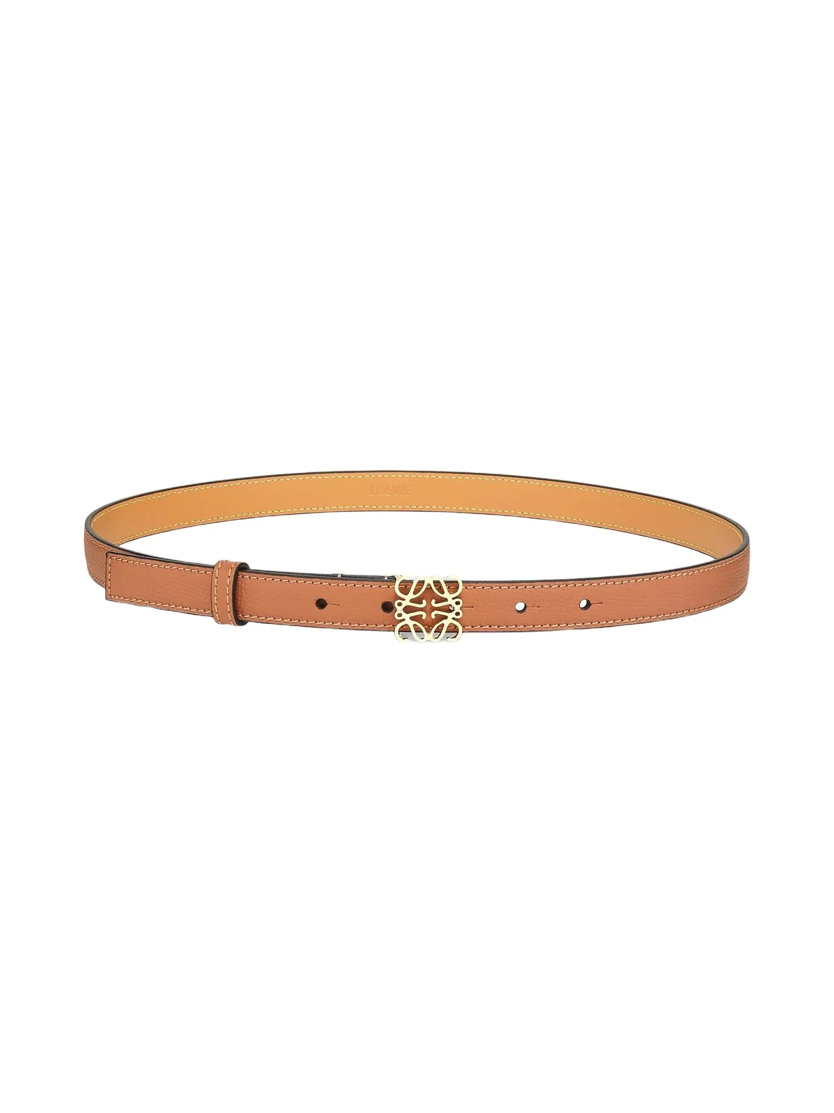 Women's Anagram Pebbled Leather Belt Women's Anagram Pebbled Leather Belt