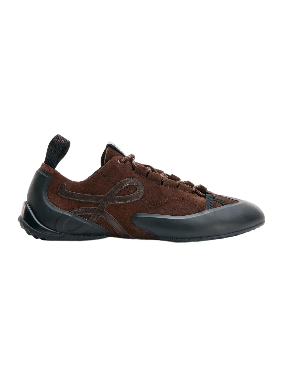Women's Grip Logo Leather Low-Top Sneakers