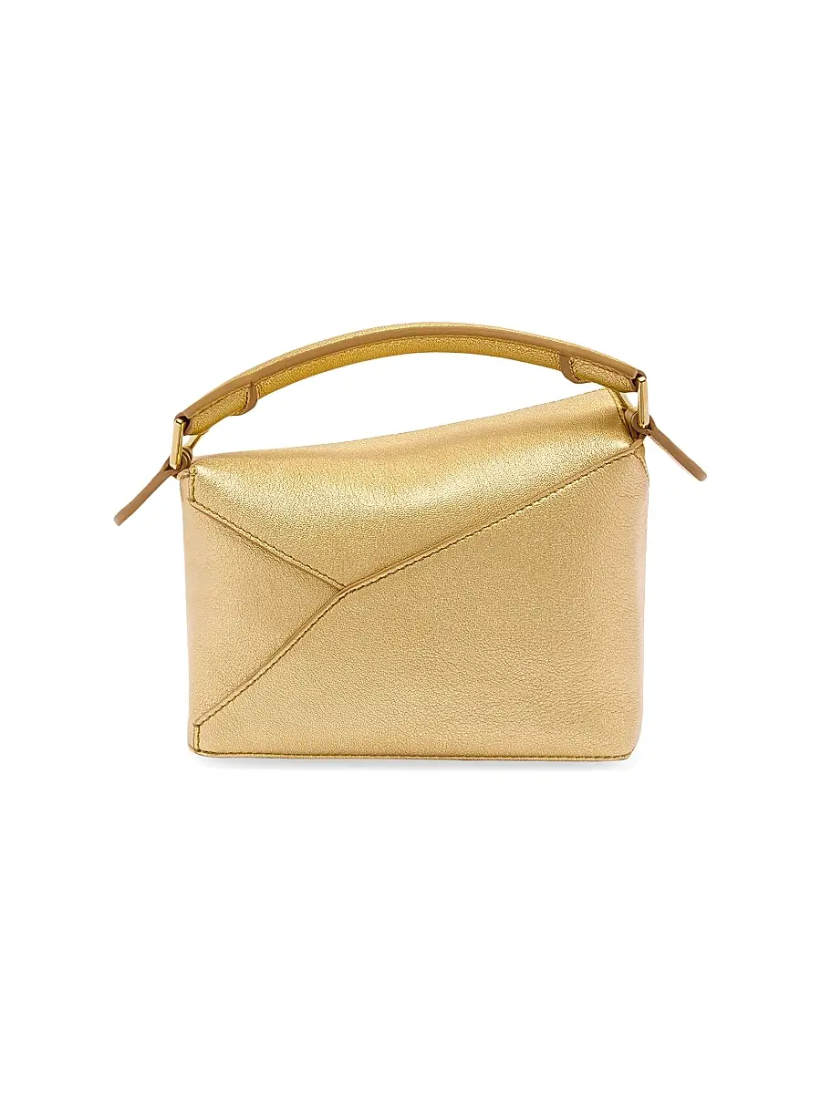 Loewe Women's Mini Puzzle Edge Metallic Leather Bag | Thumbnail 5 Loewe Women's Mini Puzzle Edge Metallic Leather Bag | Thumbnail 5