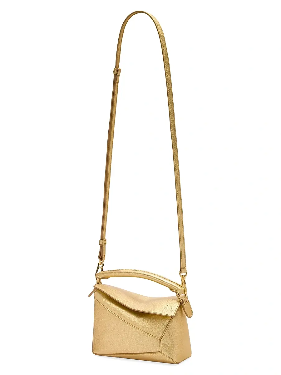 Loewe Women's Mini Puzzle Edge Metallic Leather Bag | Thumbnail 6 Loewe Women's Mini Puzzle Edge Metallic Leather Bag | Thumbnail 6