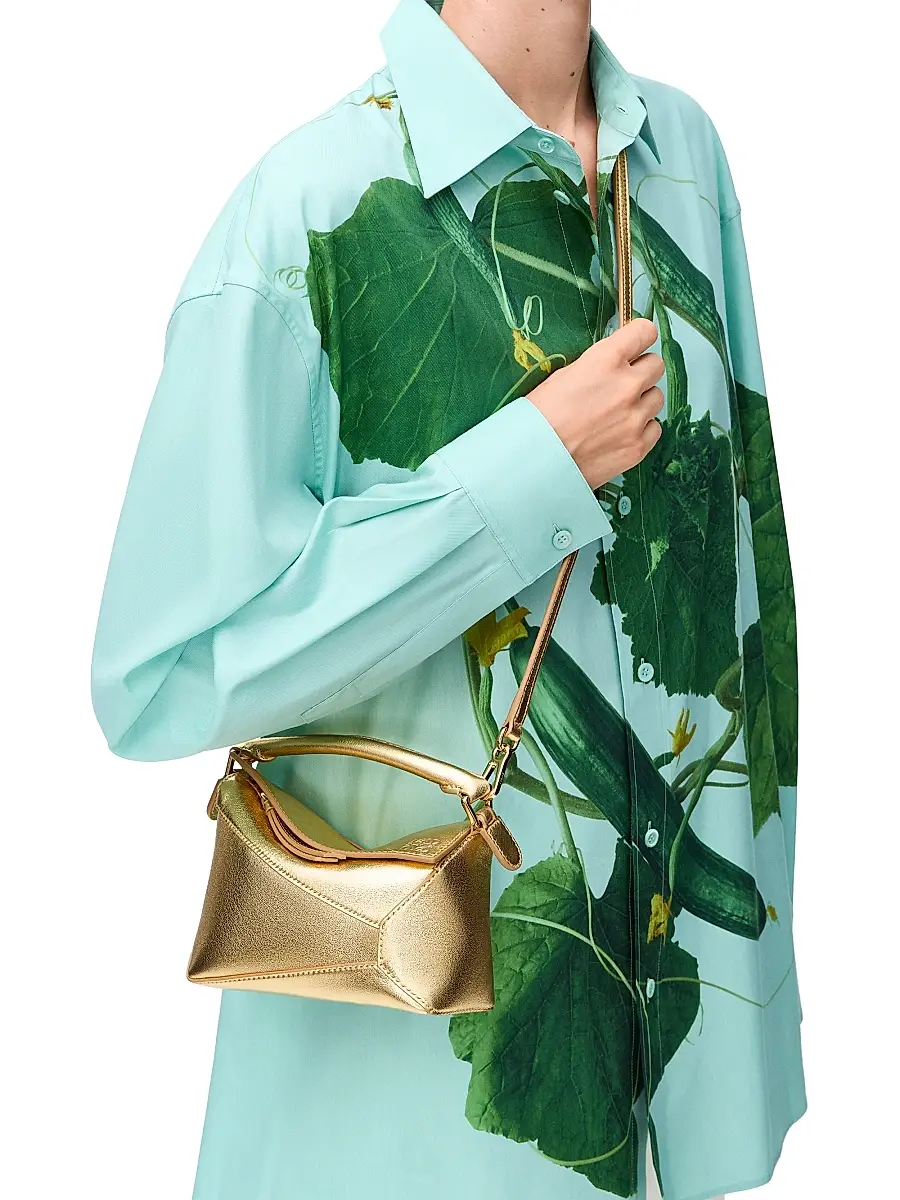 Women's Mini Puzzle Edge Metallic Leather Bag Women's Mini Puzzle Edge Metallic Leather Bag
