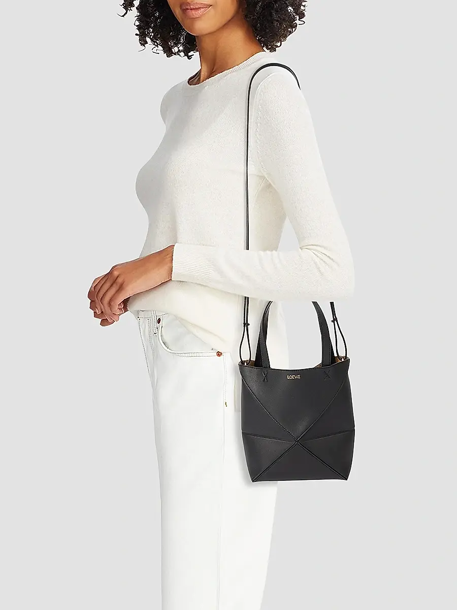 Loewe Women's Mini Puzzle Fold Leather Tote Bag | Thumbnail 2 Loewe Women's Mini Puzzle Fold Leather Tote Bag | Thumbnail 2