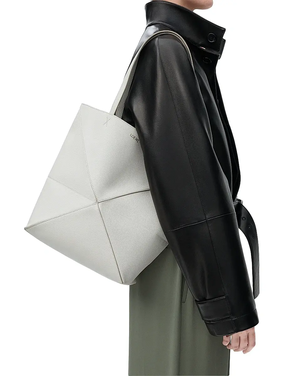 Loewe Women's Medium Puzzle Fold Grained Leather Tote Bag | Thumbnail 2 Loewe Women's Medium Puzzle Fold Grained Leather Tote Bag | Thumbnail 2