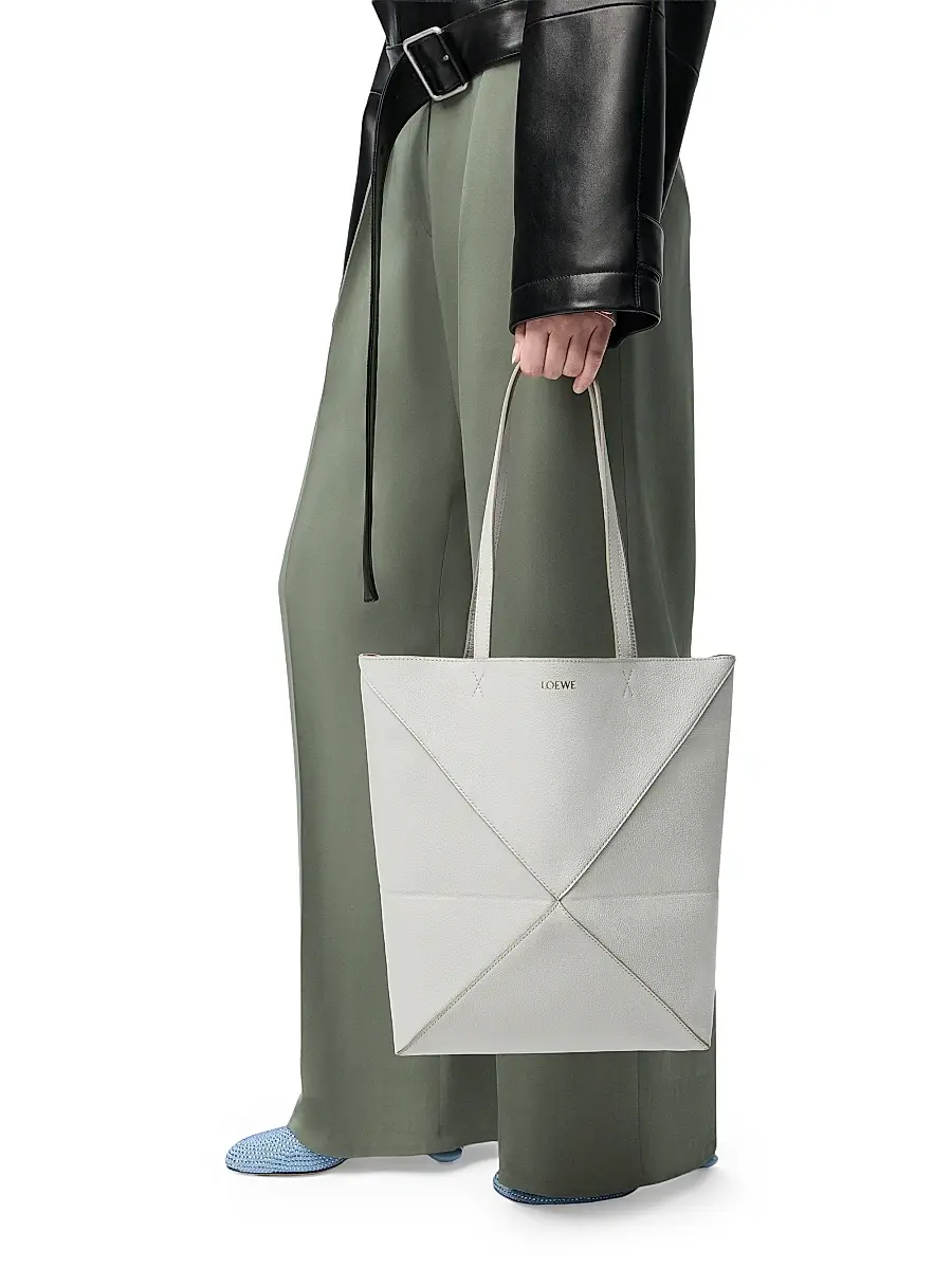 Loewe Women's Medium Puzzle Fold Grained Leather Tote Bag | Thumbnail 3 Loewe Women's Medium Puzzle Fold Grained Leather Tote Bag | Thumbnail 3