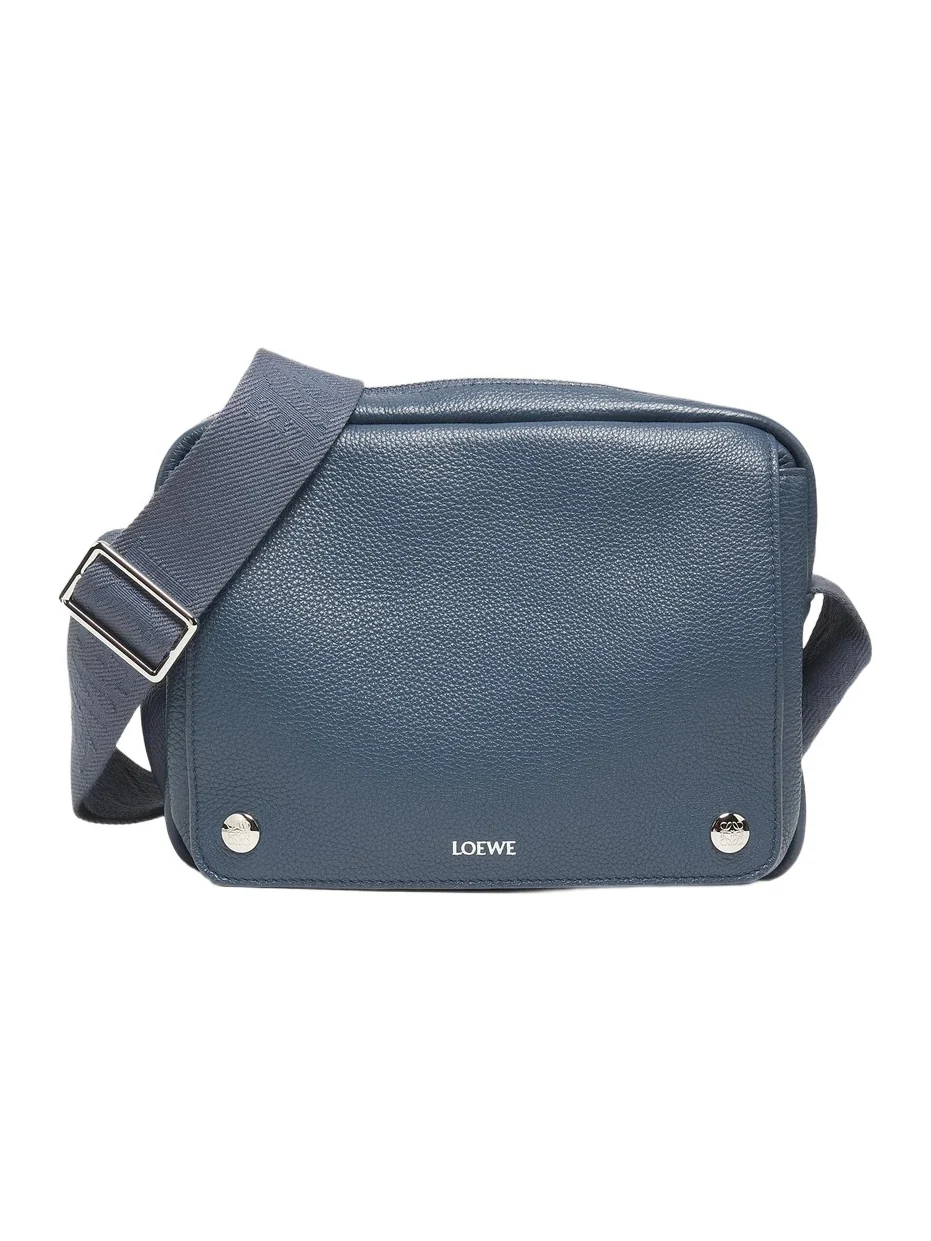 Loewe Men's Extra-Small Pebble Leather Messenger Bag