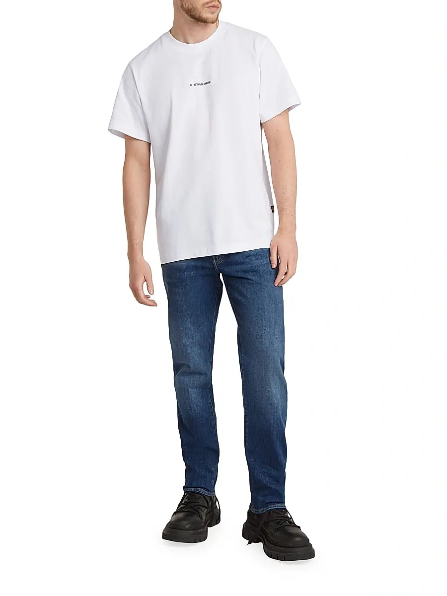 G-Star Men's Logo Cotton Short-Sleeve T-Shirt - White | Thumbnail 2 G-Star Men's Logo Cotton Short-Sleeve T-Shirt - White | Thumbnail 2