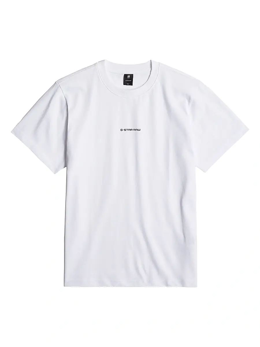 Men's Logo Cotton Short-Sleeve T-Shirt - White Men's Logo Cotton Short-Sleeve T-Shirt - White