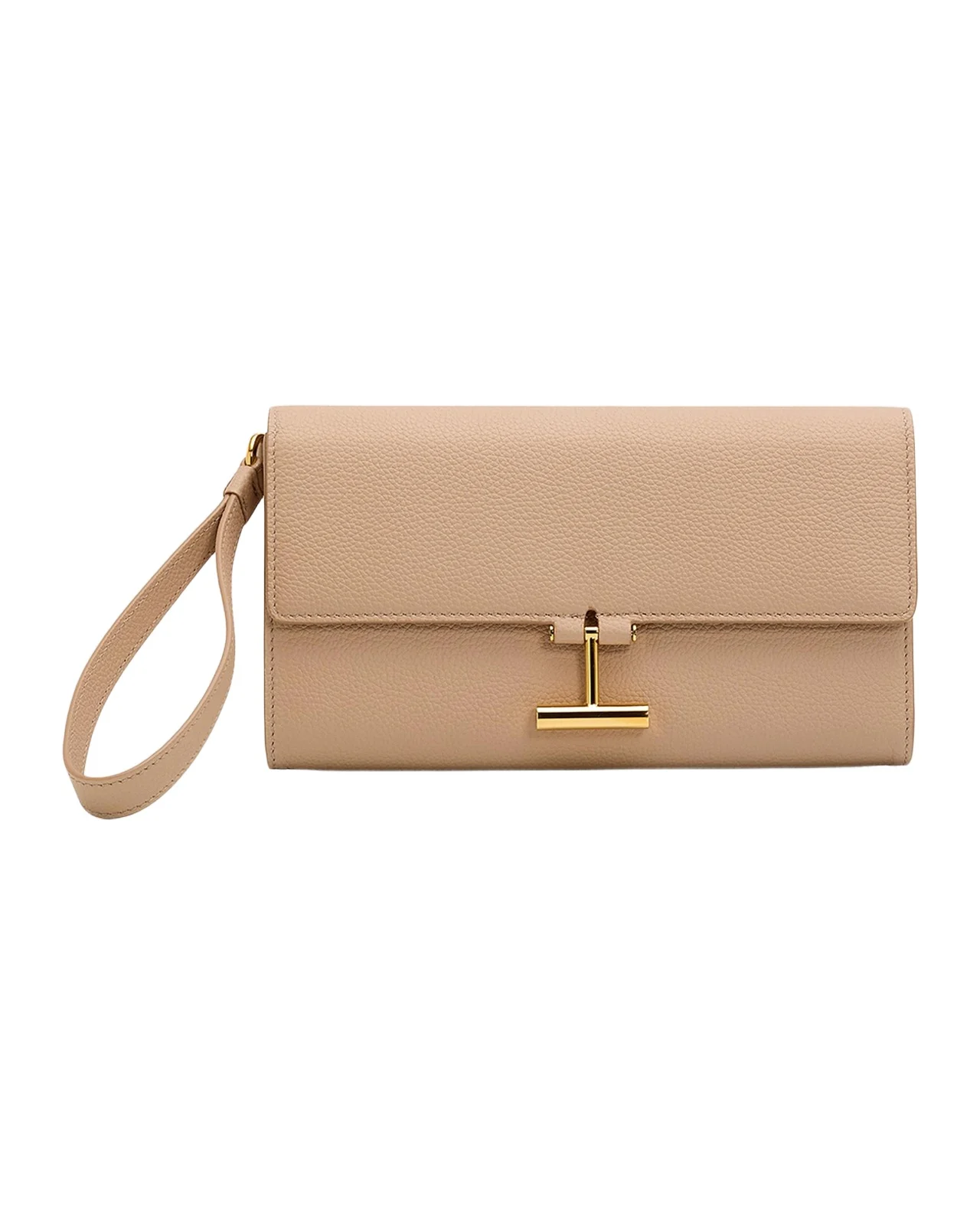 Tom Ford Leather T Bar Wristlet Clutch Bag