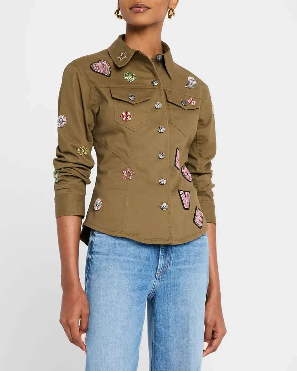 Cinq à Sept Canyon Ditsy Love Scrunched Jacket | Thumbnail 4 Cinq à Sept Canyon Ditsy Love Scrunched Jacket | Thumbnail 4