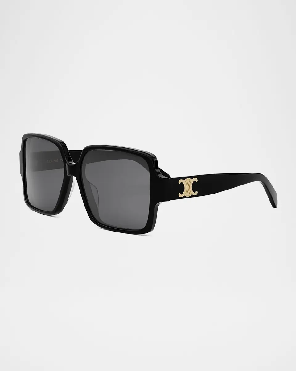Celine Triomphe Square Acetate Sunglasses | Thumbnail 3 Celine Triomphe Square Acetate Sunglasses | Thumbnail 3