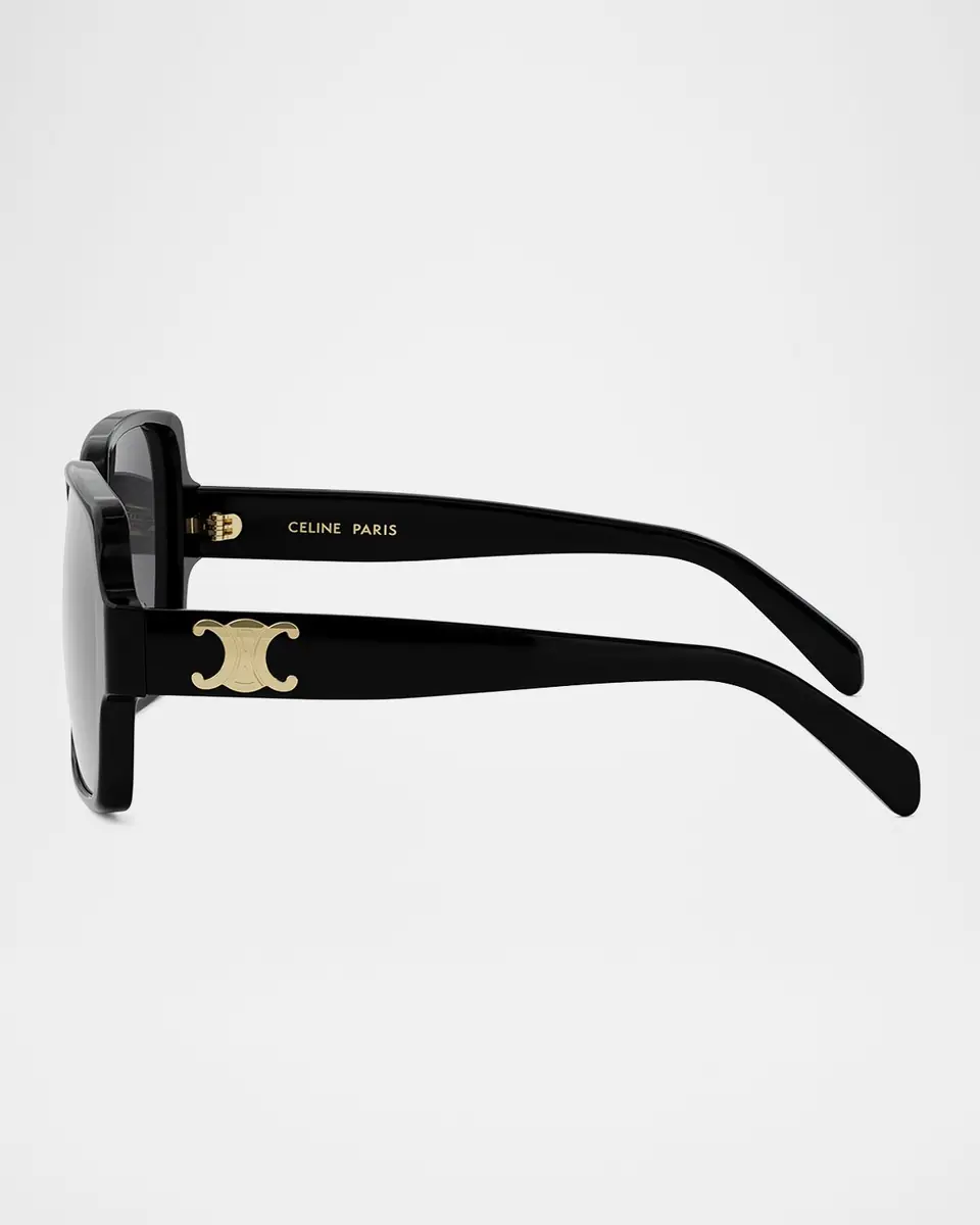 Celine Triomphe Square Acetate Sunglasses | Thumbnail 4 Celine Triomphe Square Acetate Sunglasses | Thumbnail 4