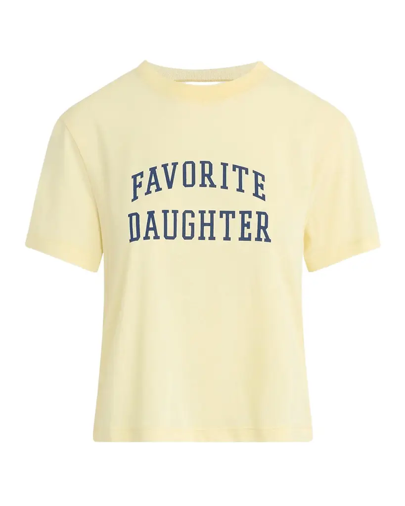 Favorite Daughter Cropped Collegiate T-Shirt | Image 1 Favorite Daughter Cropped Collegiate T-Shirt | Image 1