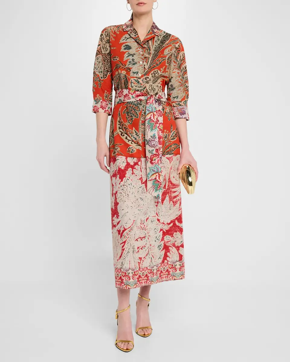 Pierre-Louis Mascia Floral-Print Cotton Midi Shirtdress | Thumbnail 2 Pierre-Louis Mascia Floral-Print Cotton Midi Shirtdress | Thumbnail 2