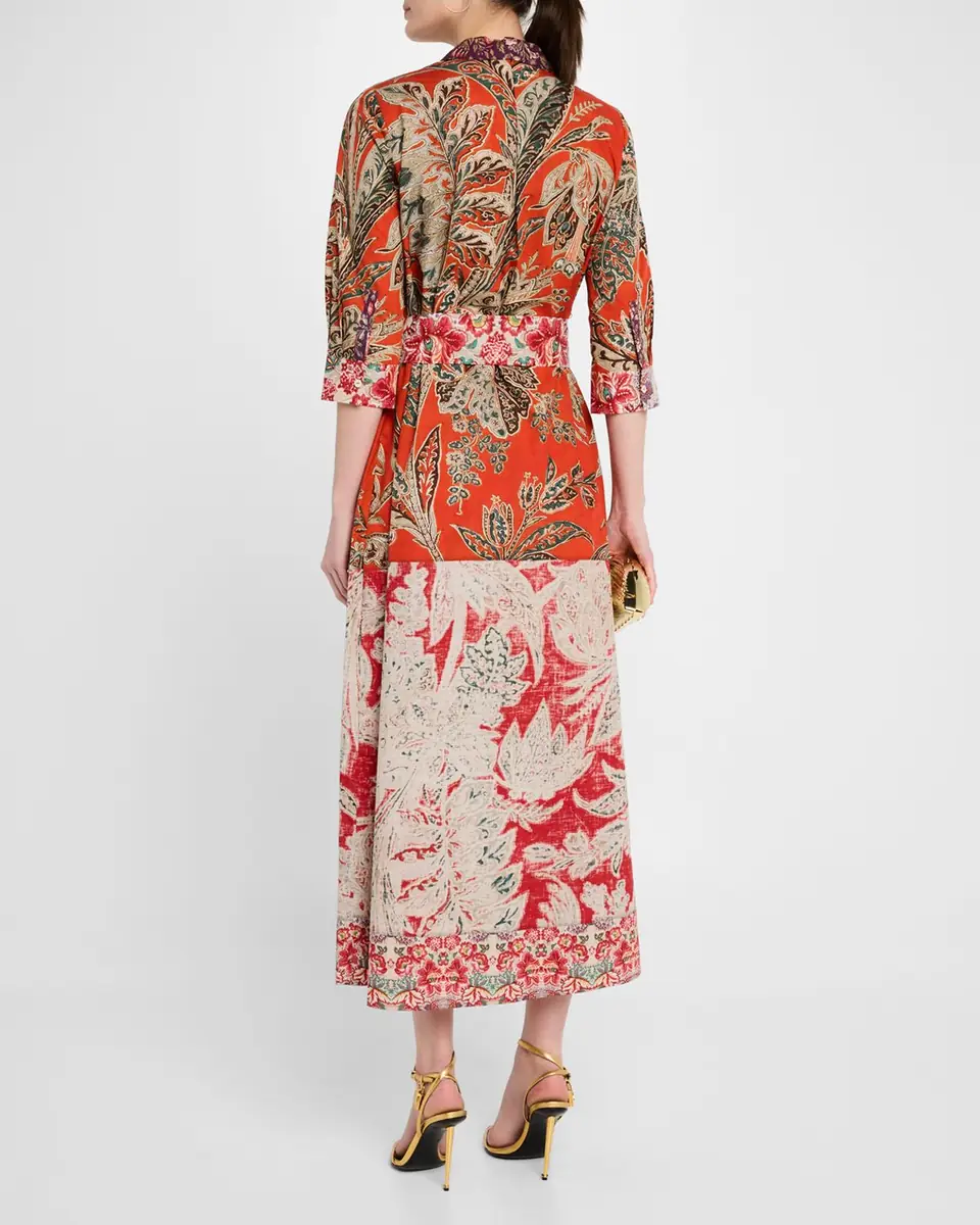 Pierre-Louis Mascia Floral-Print Cotton Midi Shirtdress | Thumbnail 3 Pierre-Louis Mascia Floral-Print Cotton Midi Shirtdress | Thumbnail 3