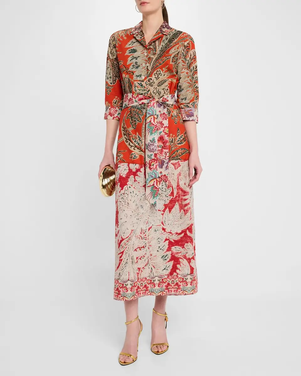 Pierre-Louis Mascia Floral-Print Cotton Midi Shirtdress | Thumbnail 4 Pierre-Louis Mascia Floral-Print Cotton Midi Shirtdress | Thumbnail 4