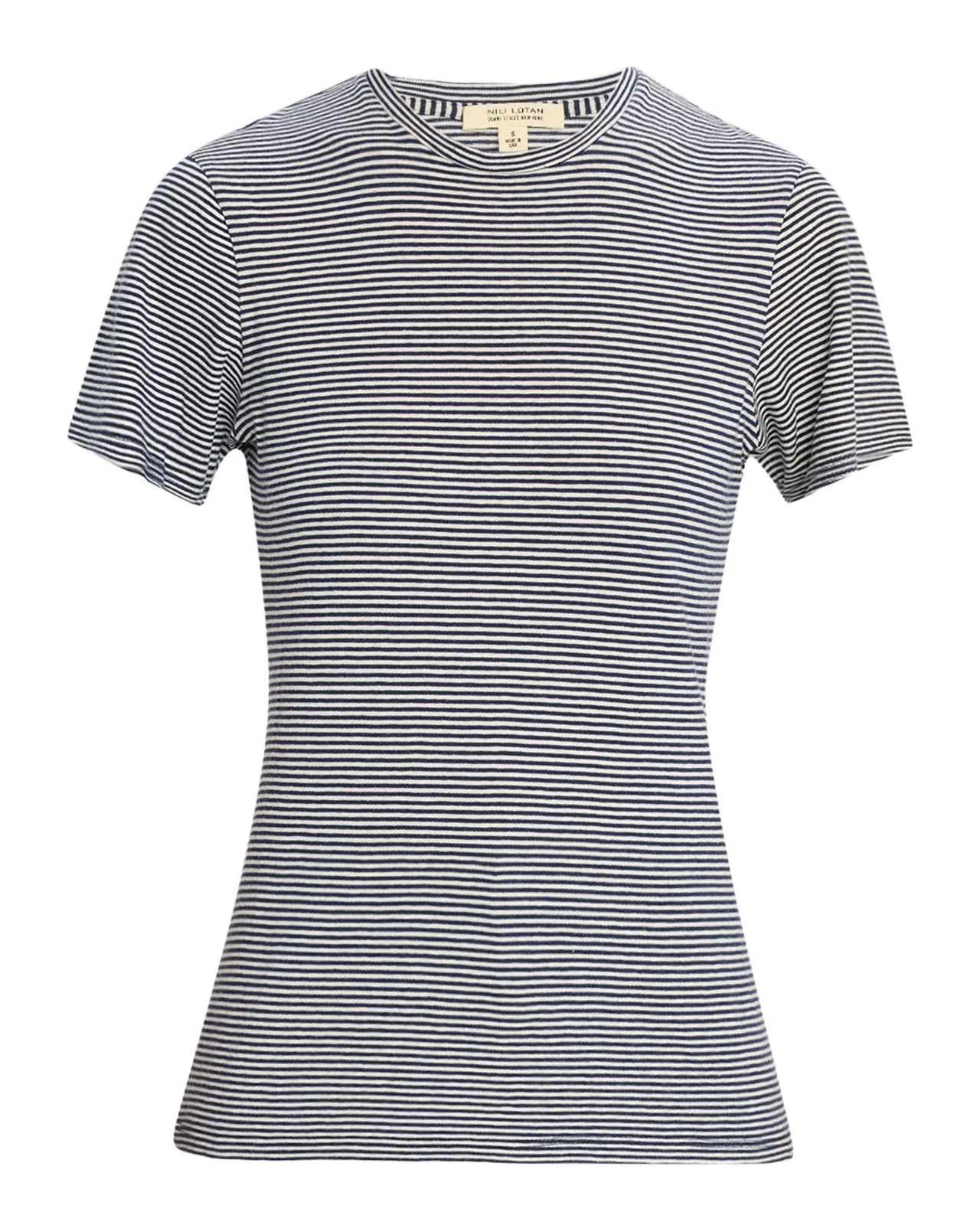 Lana Striped Short-Sleeve T-Shirt Lana Striped Short-Sleeve T-Shirt
