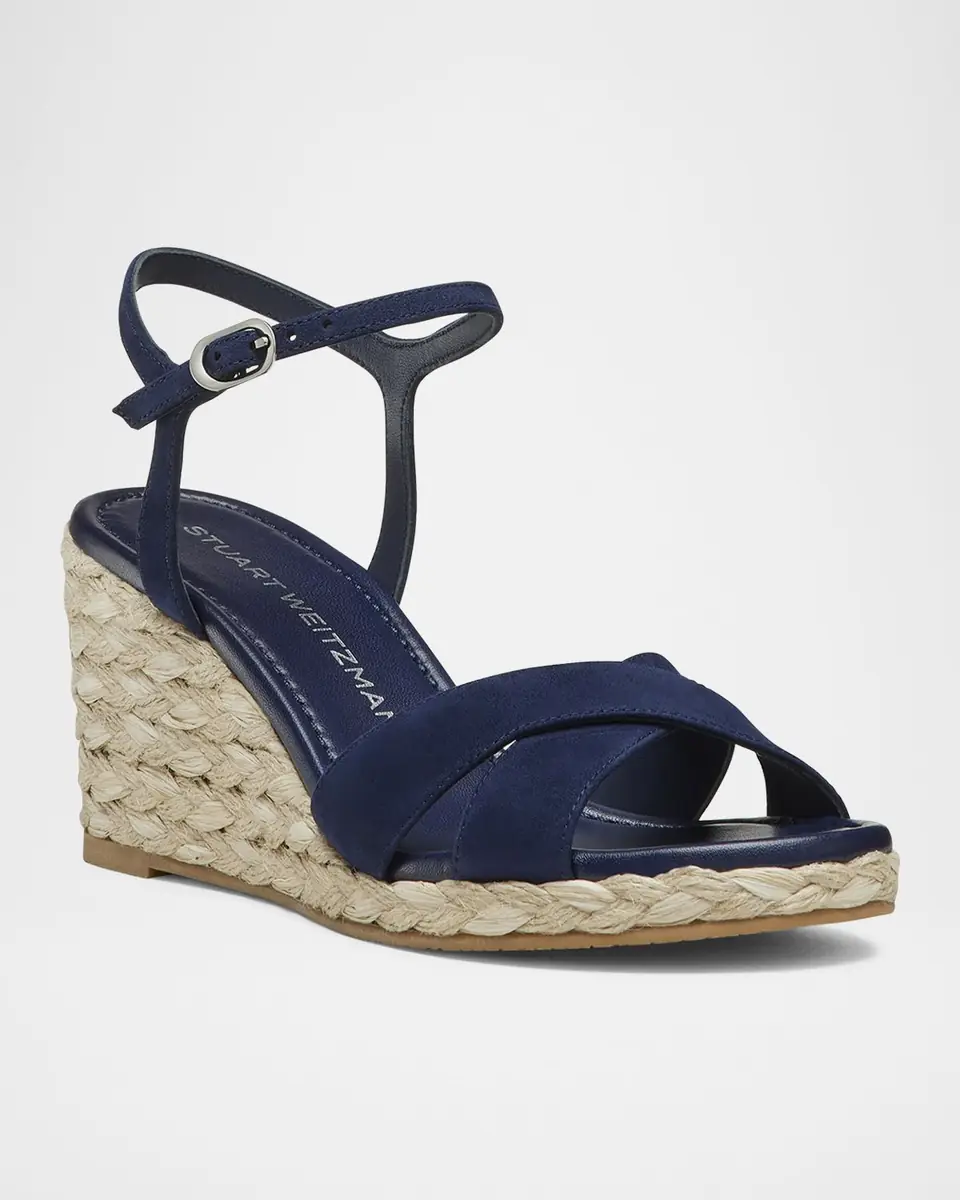 Stuart Weitzman Dayna Suede Crisscross Wedge Espadrilles | Thumbnail 2 Stuart Weitzman Dayna Suede Crisscross Wedge Espadrilles | Thumbnail 2