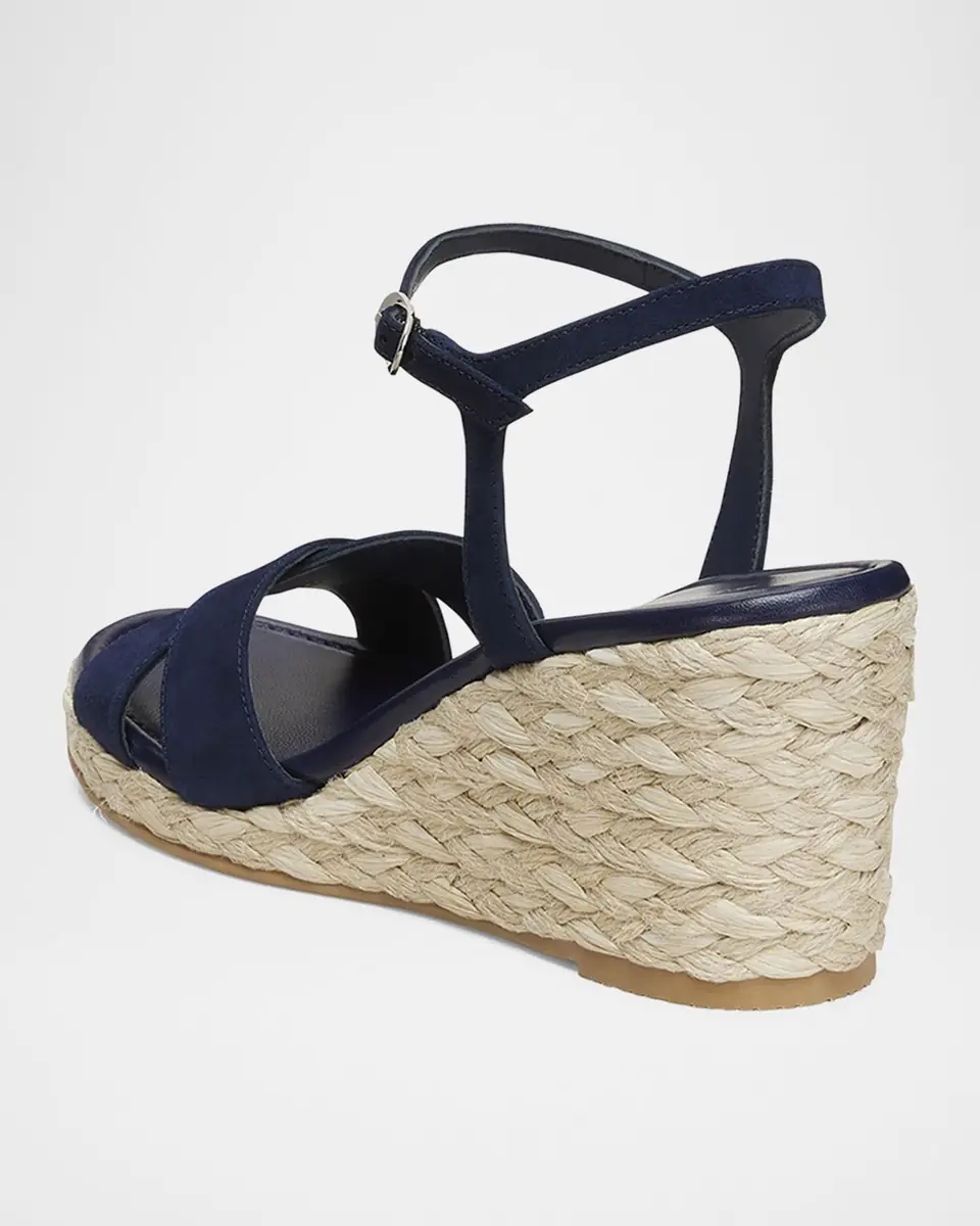 Stuart Weitzman Dayna Suede Crisscross Wedge Espadrilles | Thumbnail 4 Stuart Weitzman Dayna Suede Crisscross Wedge Espadrilles | Thumbnail 4