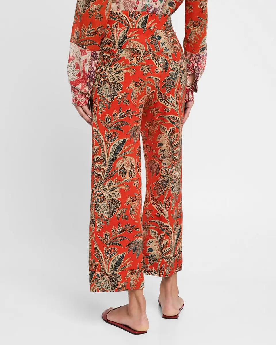 Pierre-Louis Mascia Cropped Floral-Print Pants | Thumbnail 3 Pierre-Louis Mascia Cropped Floral-Print Pants | Thumbnail 3