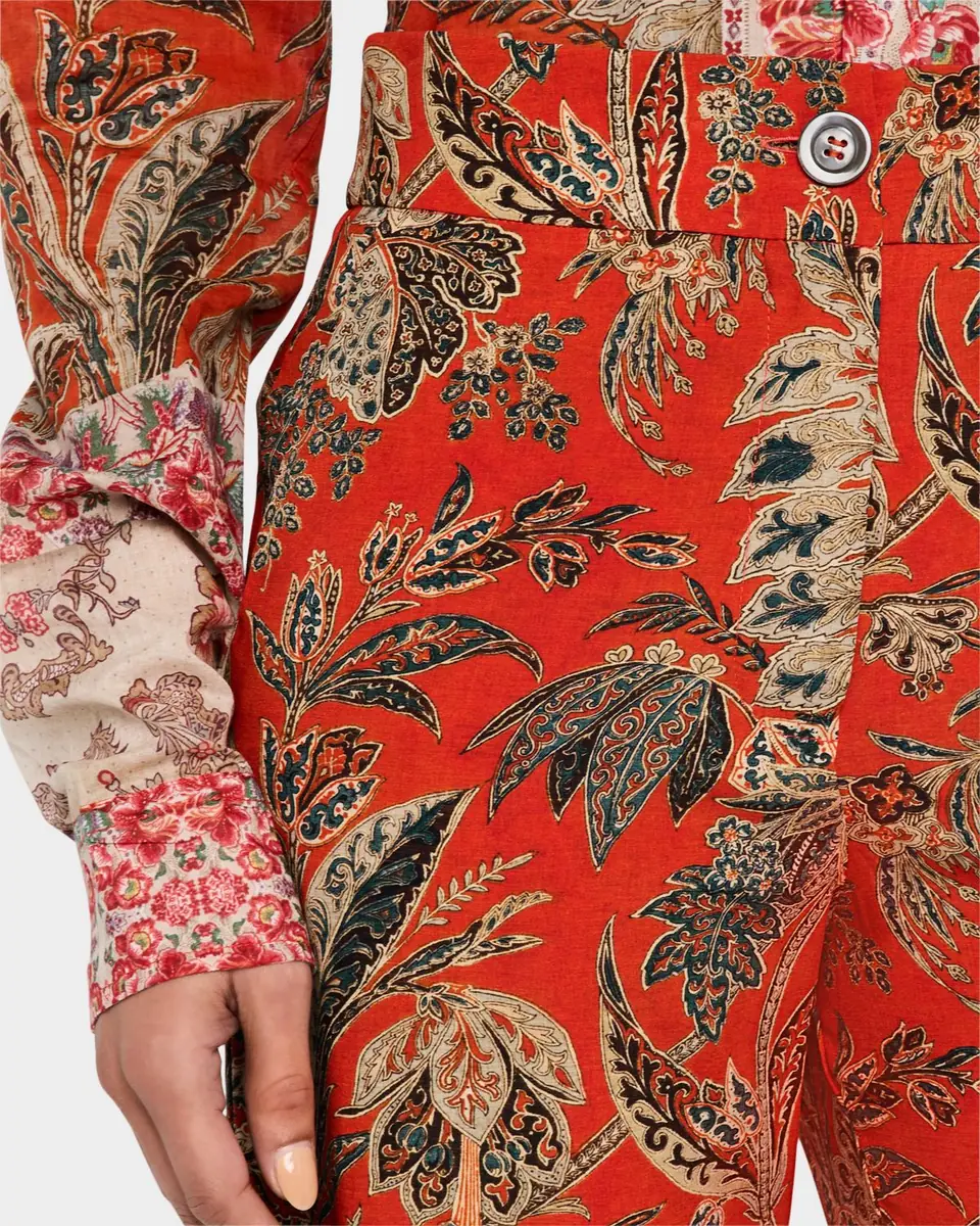 Pierre-Louis Mascia Cropped Floral-Print Pants | Thumbnail 5 Pierre-Louis Mascia Cropped Floral-Print Pants | Thumbnail 5