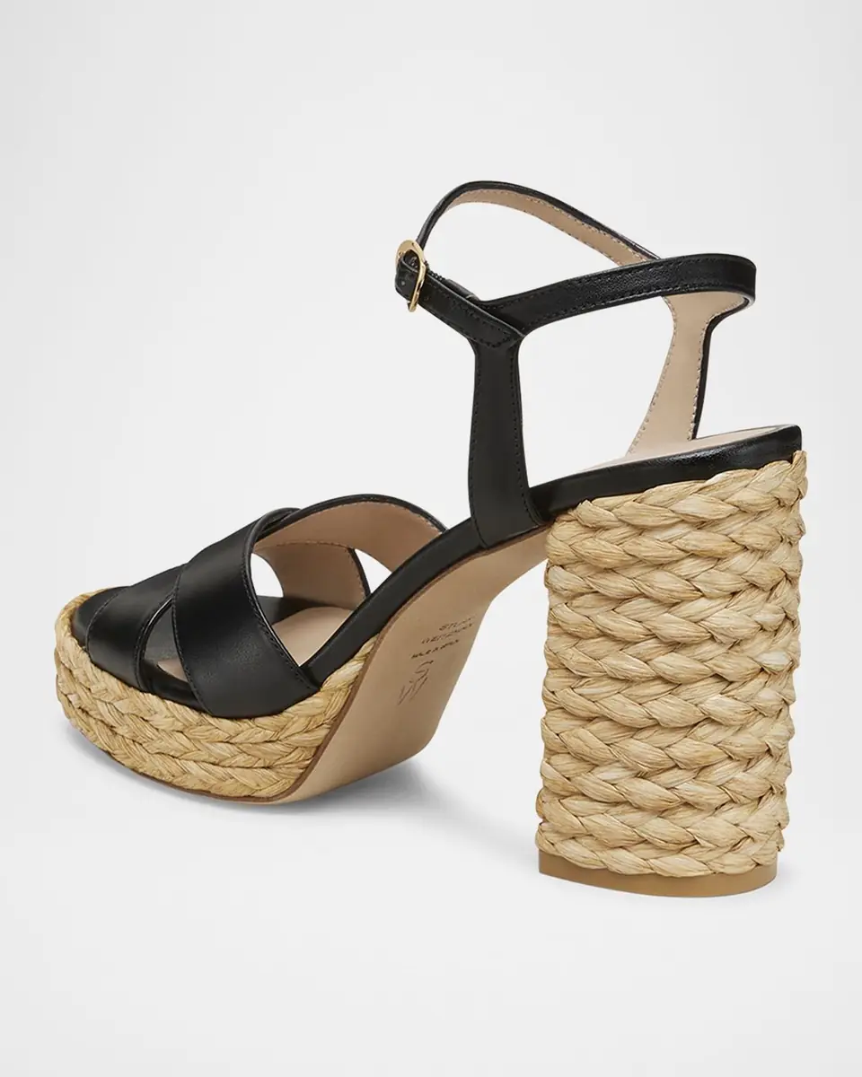 Stuart Weitzman Dayna Leather Crisscross Platform Sandals | Thumbnail 4 Stuart Weitzman Dayna Leather Crisscross Platform Sandals | Thumbnail 4