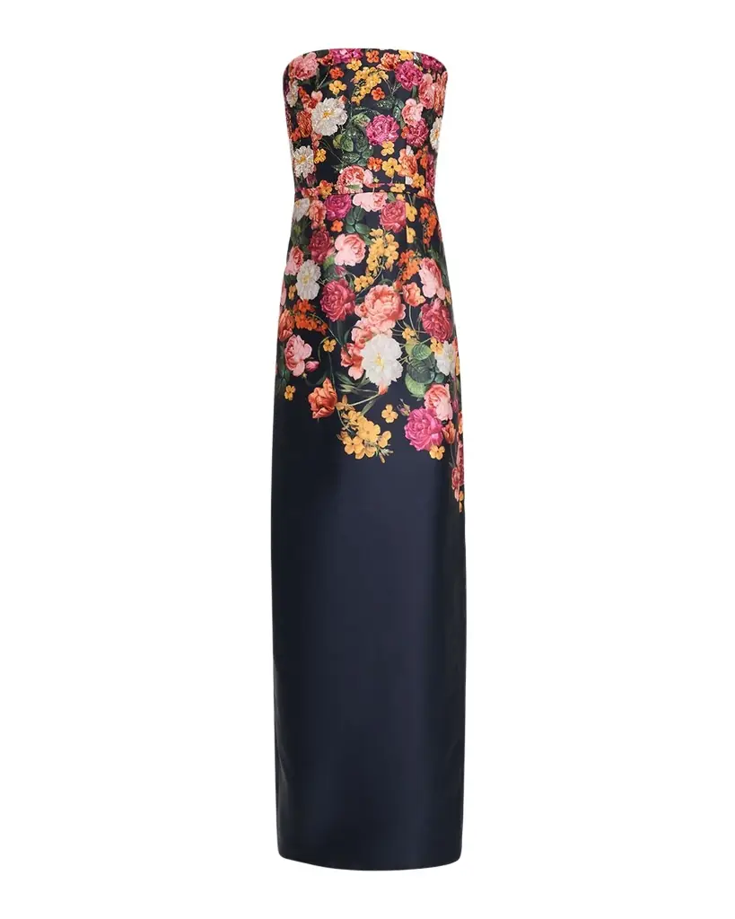 SACHIN & BABI Sophia Strapless Floral-Print Column Gown | Image 1 SACHIN & BABI Sophia Strapless Floral-Print Column Gown | Image 1