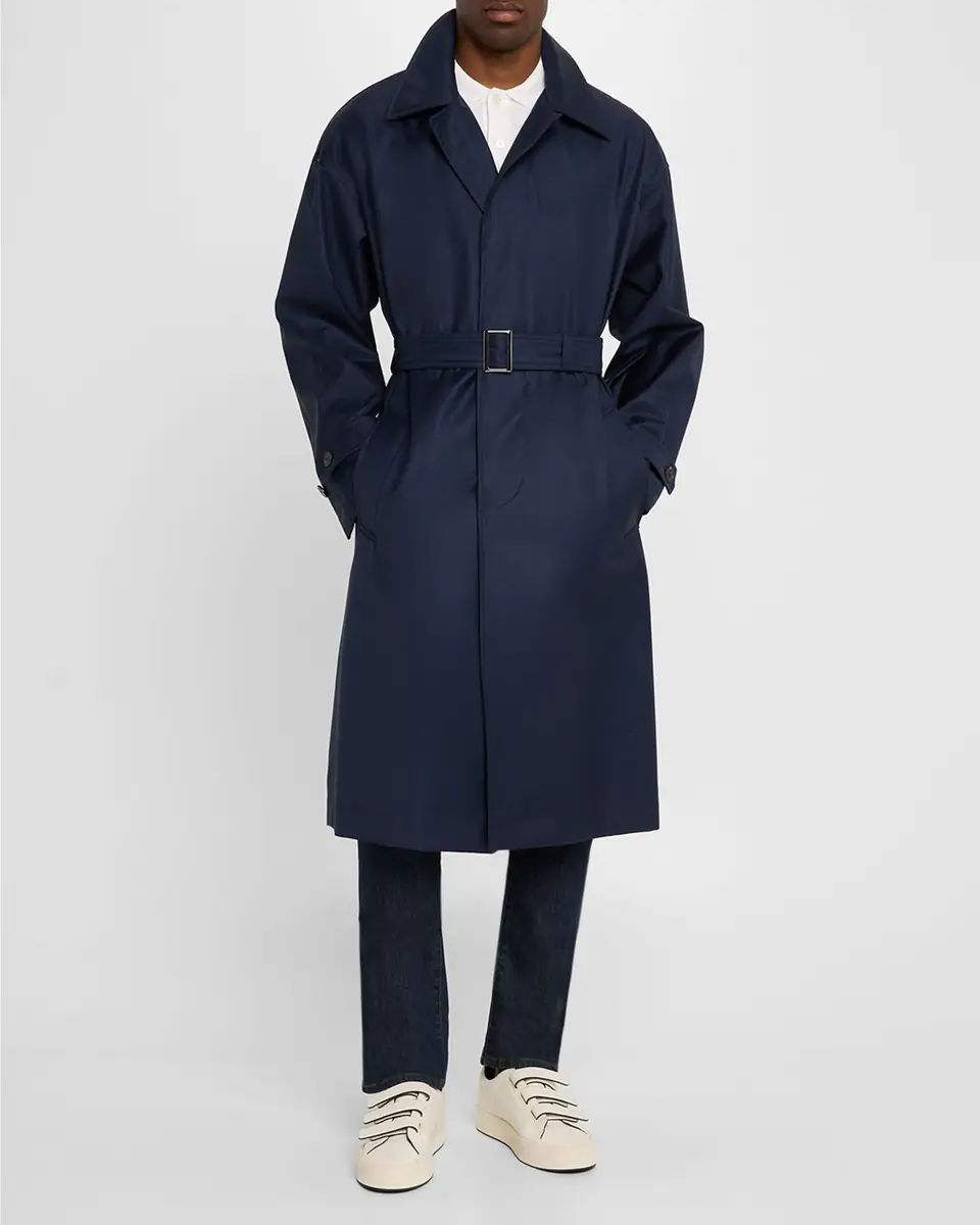 Emporio Armani Men's Belted Trench Coat | Thumbnail 2